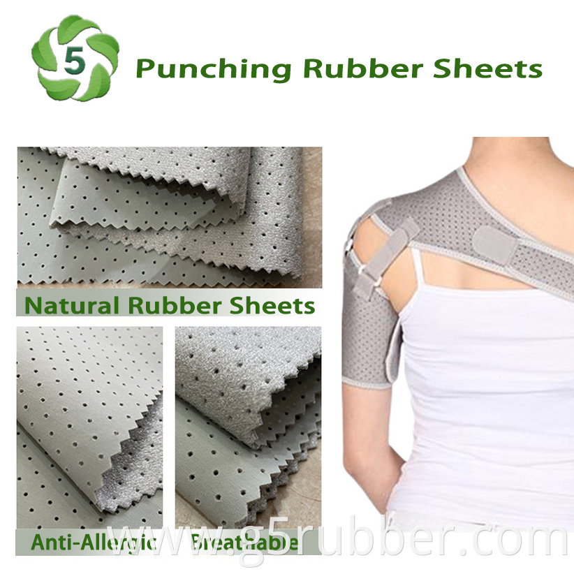 G5 Natural Rubber Sheets Medical Support Punching